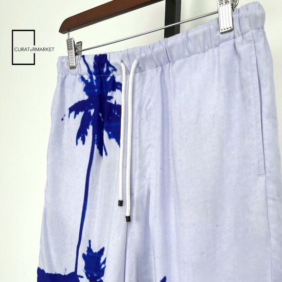 Dries Van Noten: EU46 Piper Psychedelic Palm Len Lye Print Graphic Short SS21 - Picture 13 of 13